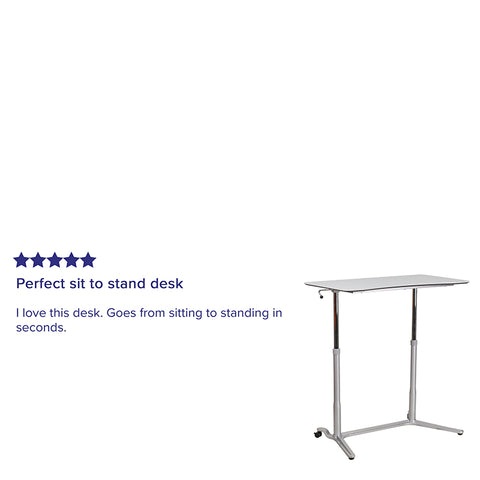 Sit-Stand Light Gray Desk