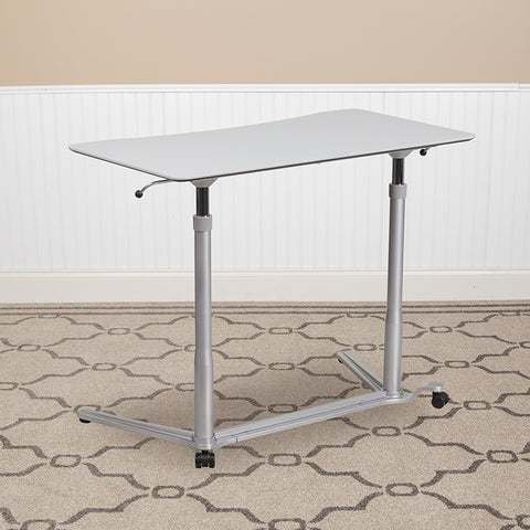 Sit-Stand Light Gray Desk