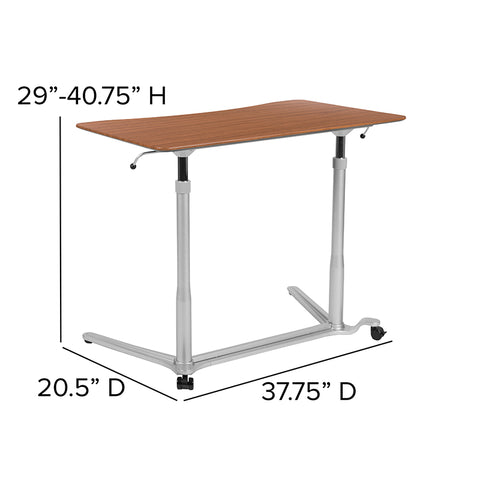 Sit-Stand Light Gray Desk