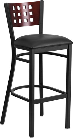 Black Cutout Stool-Mah Seat