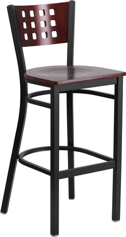 Black Cutout Stool-Mah Seat