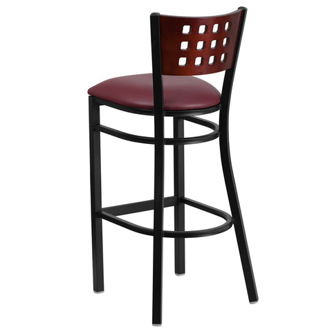 Black Cutout Stool-Mah Seat