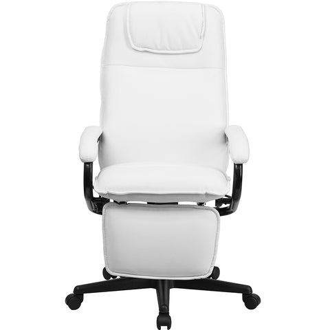 White Reclining Leather Chair