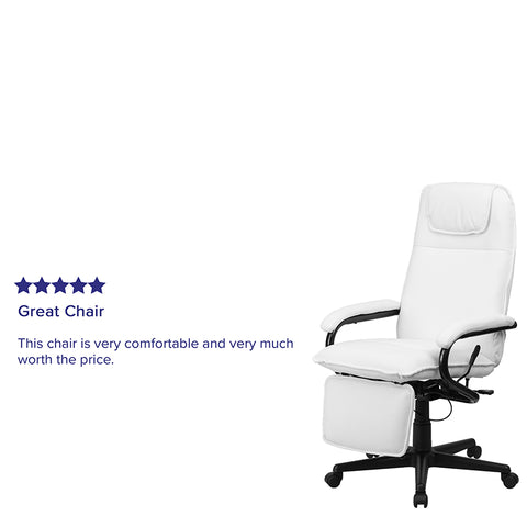 White Reclining Leather Chair