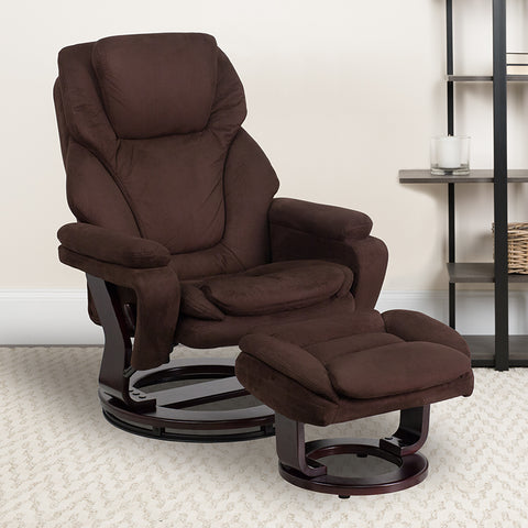 Brown Microfiber Recliner