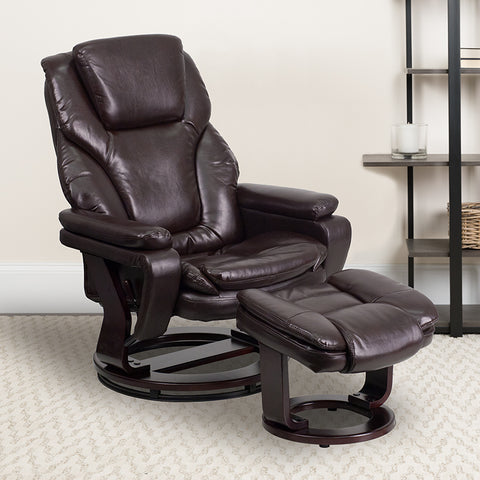 Brown Microfiber Recliner