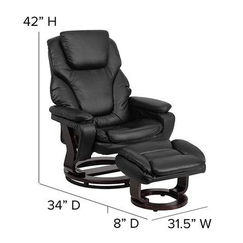 Brown Microfiber Recliner