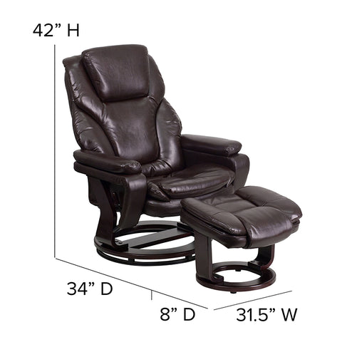 Brown Microfiber Recliner