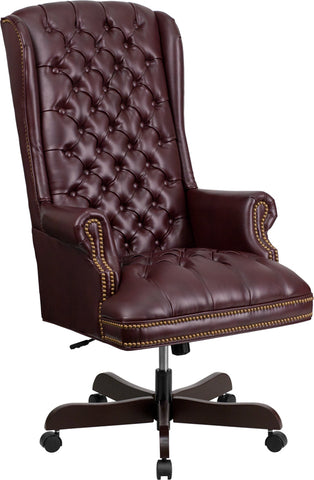 Burgundy High Back Chair