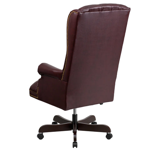 Burgundy High Back Chair