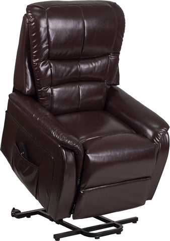 Brown Microfiber Lift Recliner