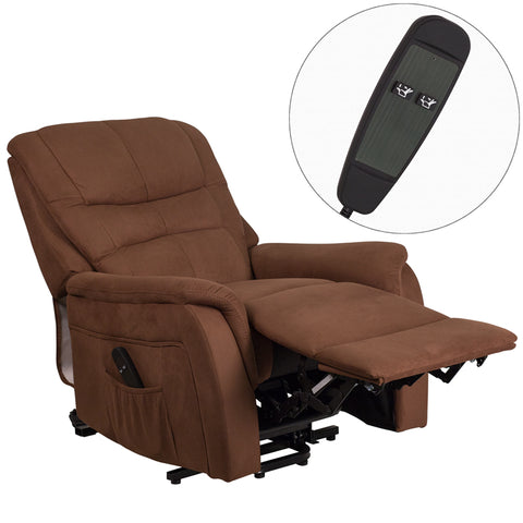 Brown Microfiber Lift Recliner