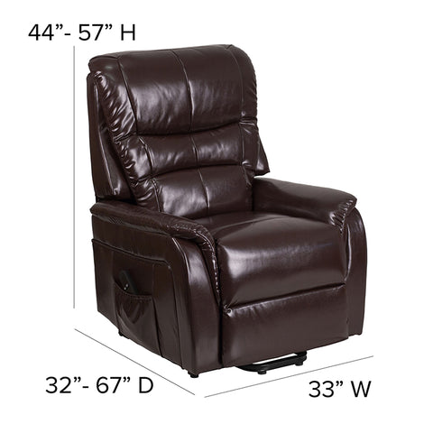 Brown Microfiber Lift Recliner