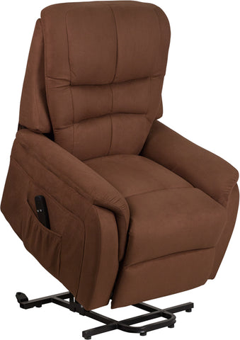 Brown Microfiber Lift Recliner