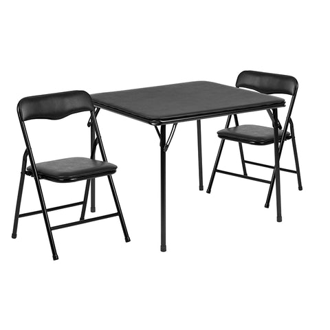 Kids Tan Folding Table Set