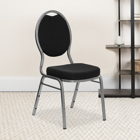 Black Fabric Banquet Chair