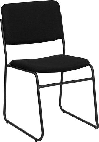 Black Fabric Stack Chair