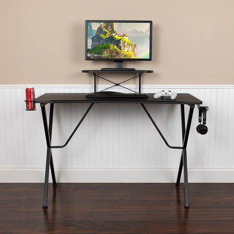 White Platform Gaming Desk