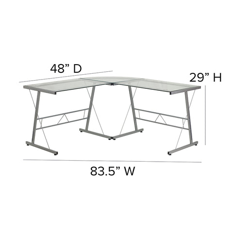 L-Shaped Computer Gaming Desk