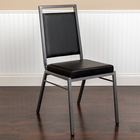 Dark Gray Fabric Banquet Chair