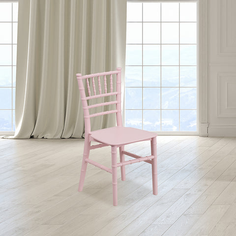 Child's White Resin Chair