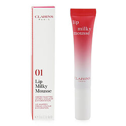 Clarins Milky Mousse Lips - # 01 Milky Strawberry  --10ml/0.3oz By Clarins