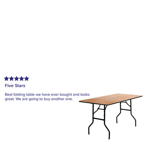 30x60 Wood Fold Table