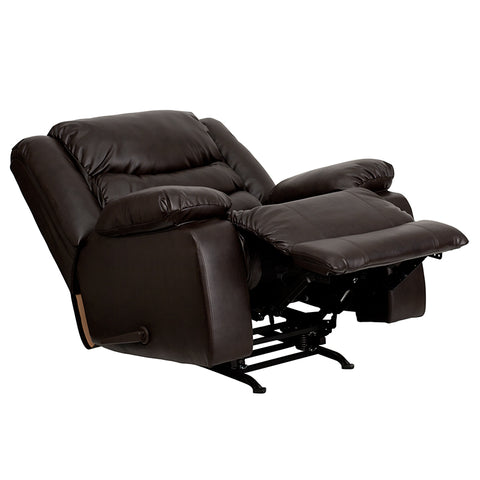 Brown Leather Rocker Recliner