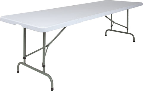 30x96 White Plastic Fold Table