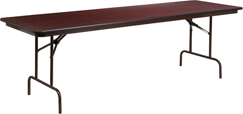 30x96 Mahogany Wood Fold Table