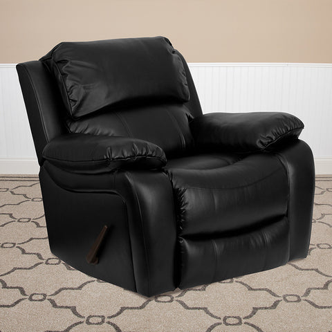 Brown Leather Rocker Recliner