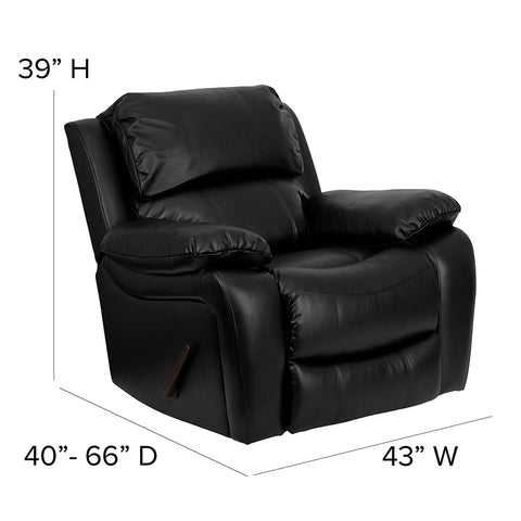 Brown Leather Rocker Recliner