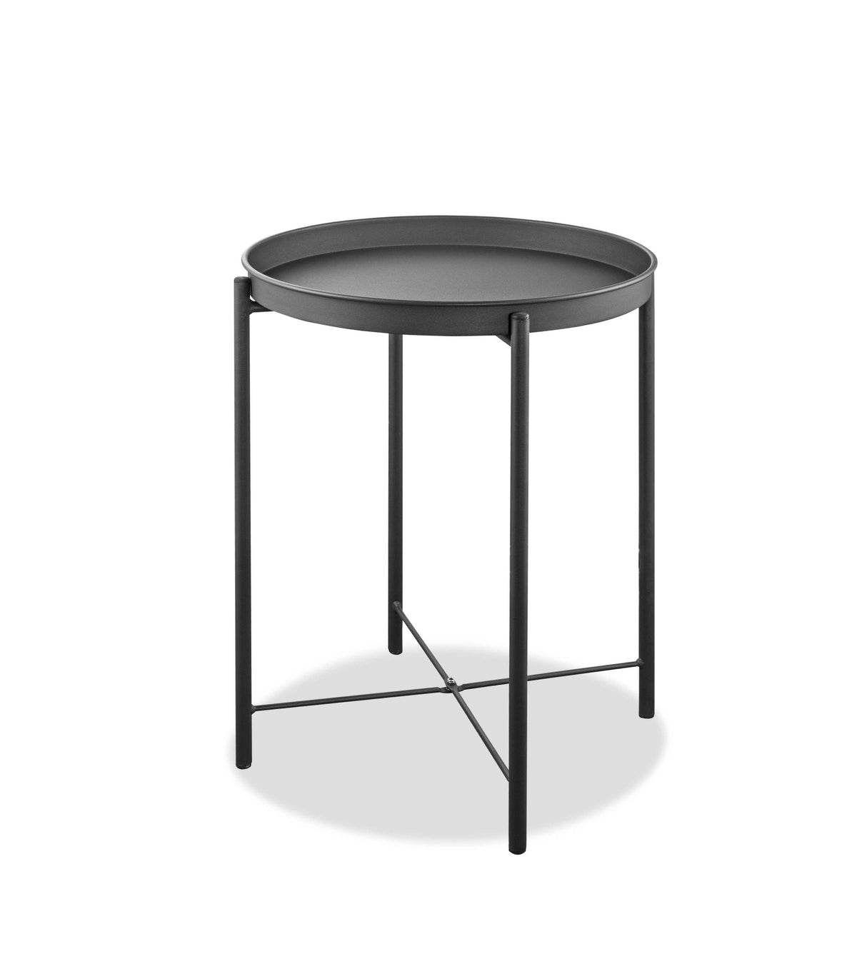 17 X 17 X 21 Powder Aluminum Side Table