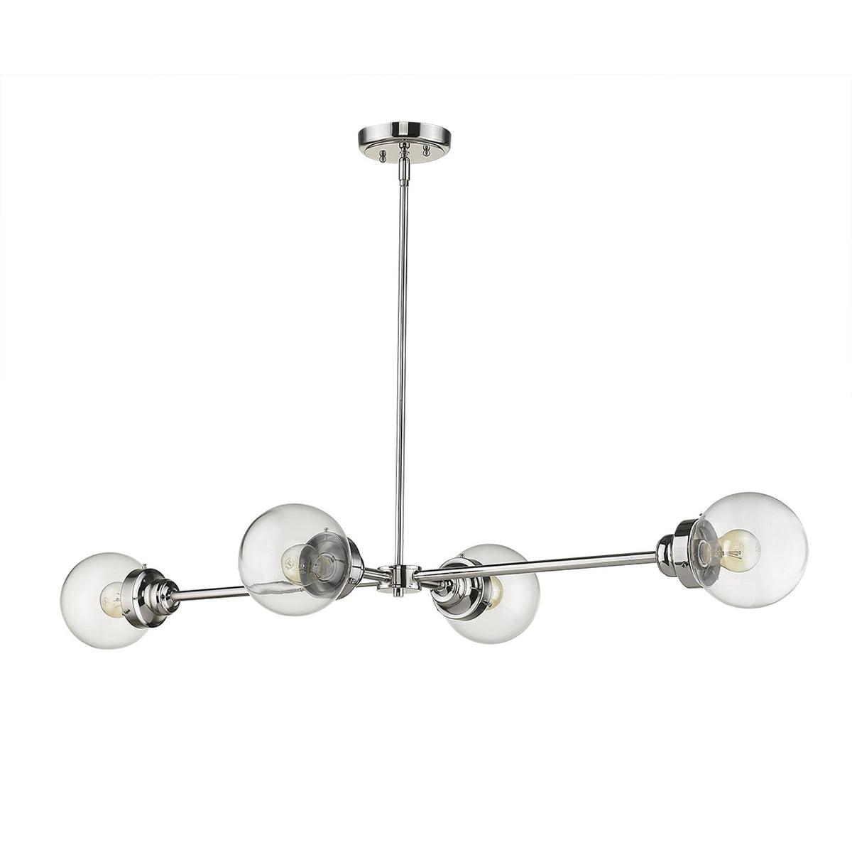 Portsmith 4-Light Polished Nickel Island Pendant