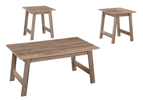 Dark Taupe Table Set - 3Pcs Set