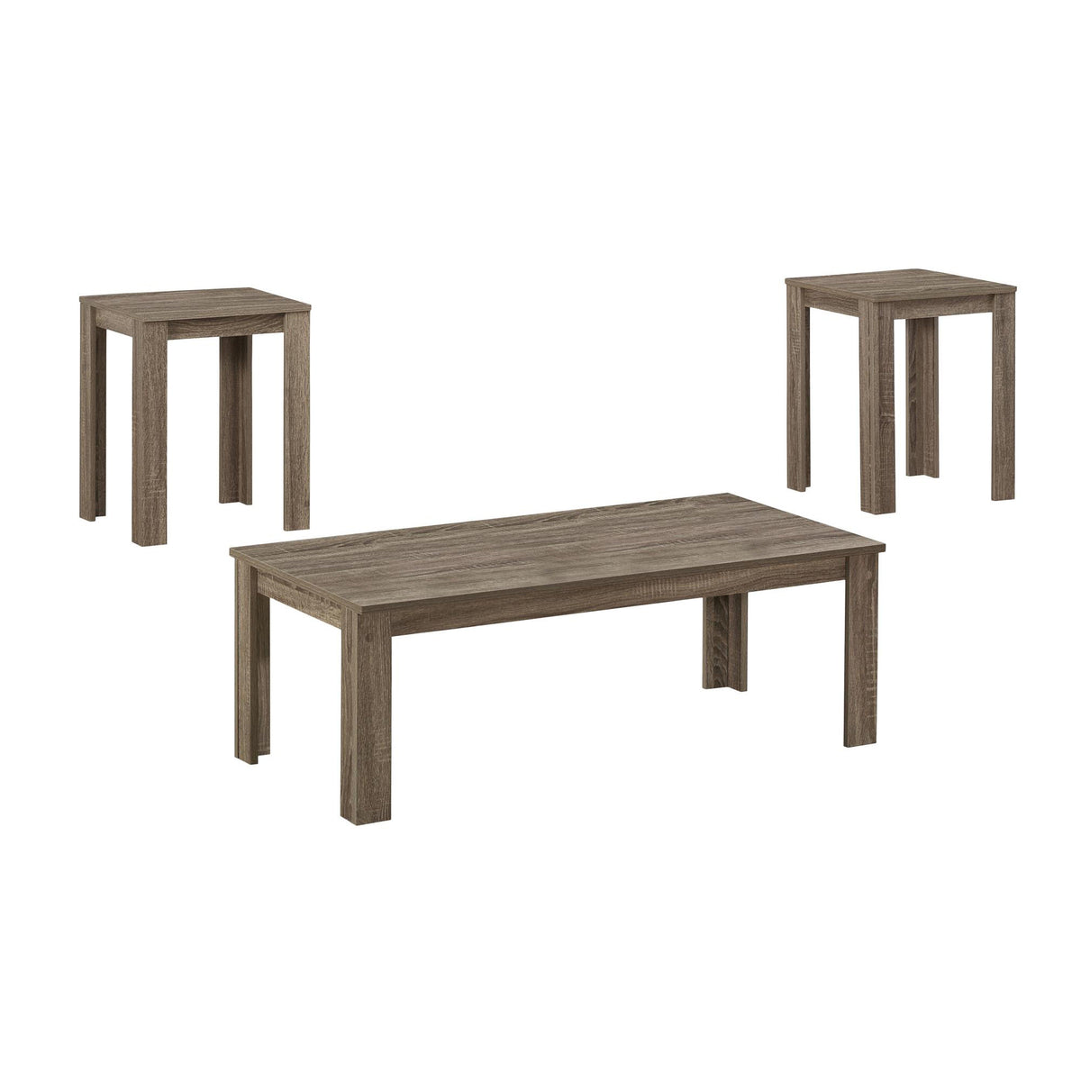 Dark Taupe Table Set - 3Pcs Set