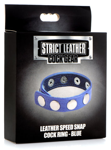 Strict Leather Cock Speed Snap Cock Ring Black