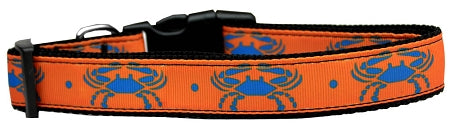 Blue Crabs Nylon Cat Collar