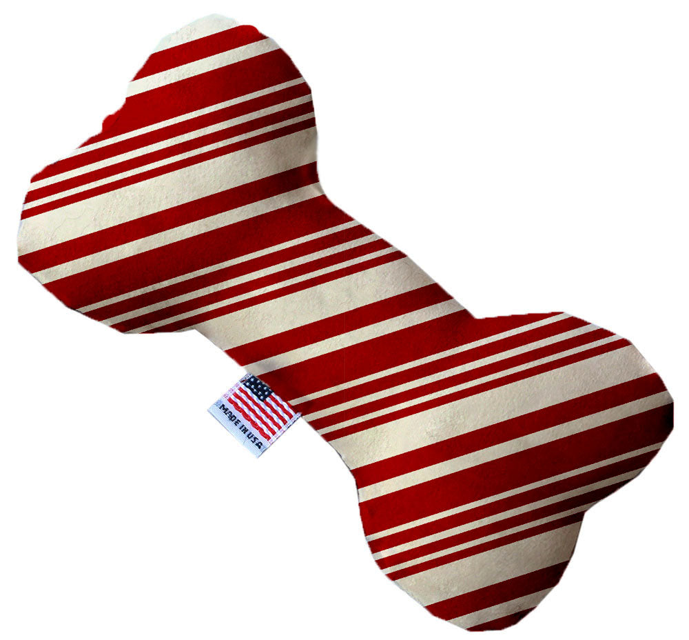 Classic Candy Cane Stripes 6 Inch Bone Dog Toy