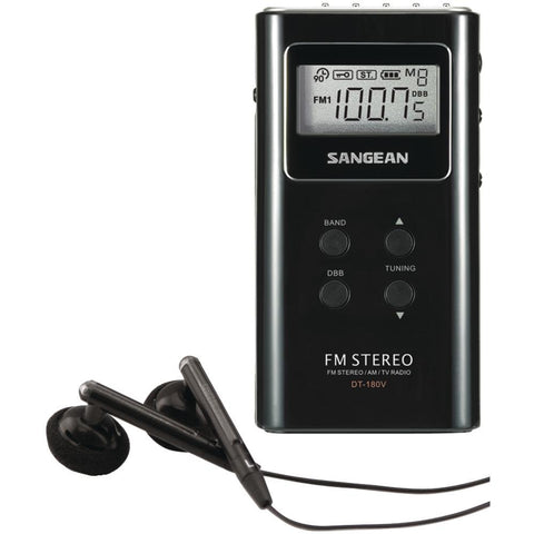 Sangean Dt180blk Pocket Am/fm Digital Radio