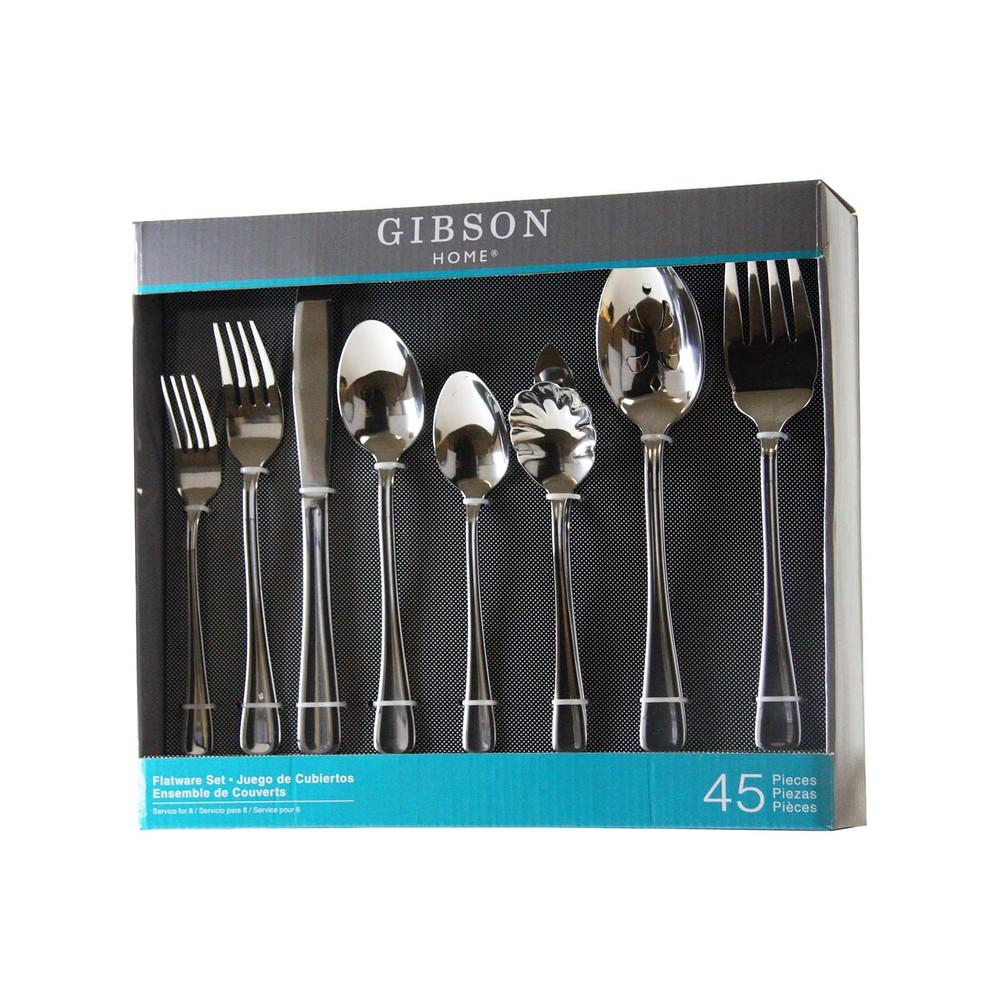 Gibson Home 45 Piece Stainless Steel Flatware Set