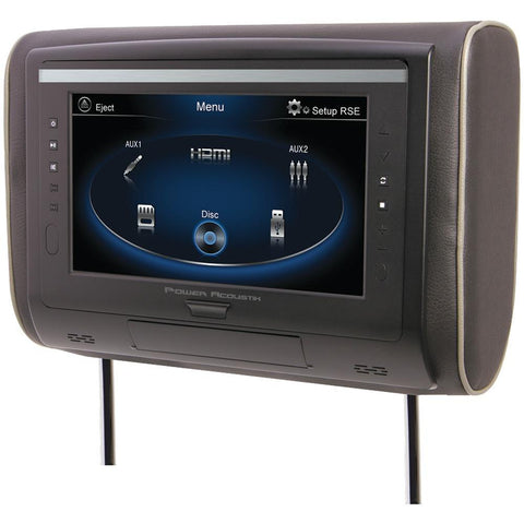 Power Acoustik Hdvd-94 9 Lcd Universal Headrest With Ir & Fm Transmitters & 3 Interchangeable Skins (dvd Player)