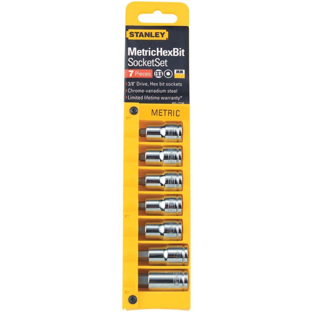 Stanley 85-708 7-piece 3/8 Professional Grade Hex Bit Socket Set