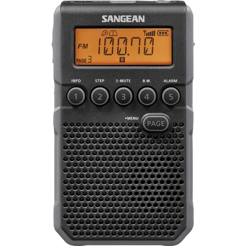 Sangean Am And Fm Weather Alert Pocket Radio (black) Sngdt800bk