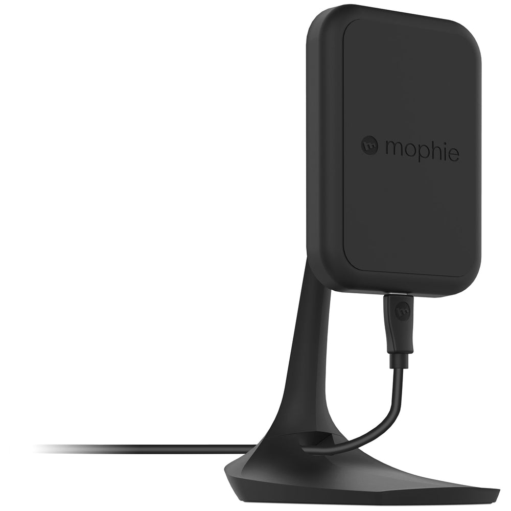 Mophie Charge Force Desk Mount - Wireless - Iphone, Smartphone - Charging Capability - Black