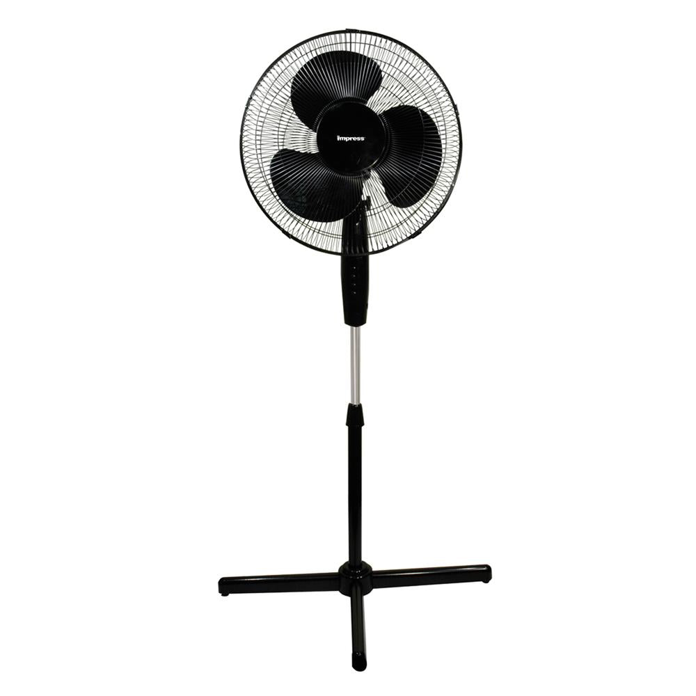 Impress Handi-fan 16 Inch Oscillating Stand Fan- Black