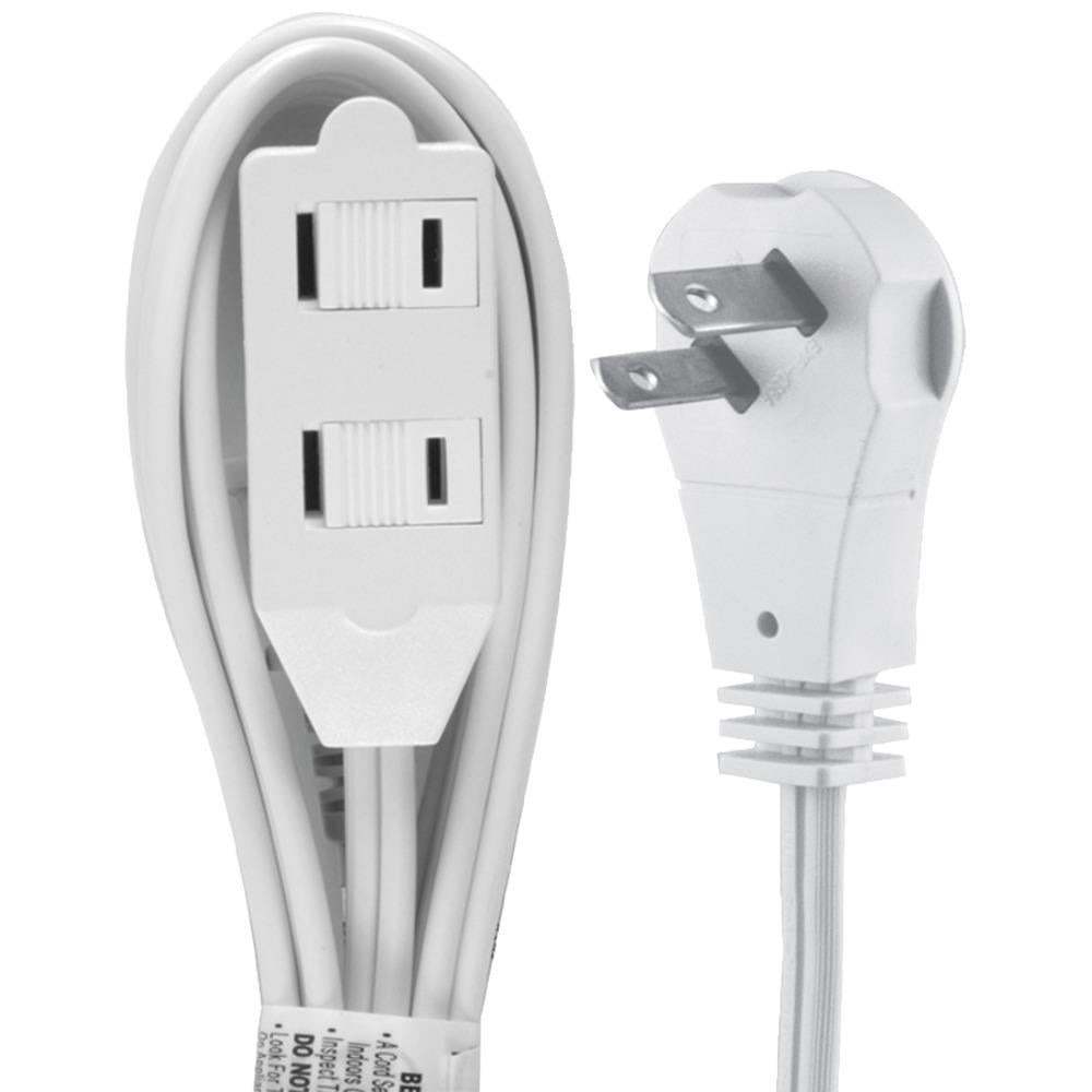 Ge 50360 2-outlet Wall Hugger Extension Cord, 6ft