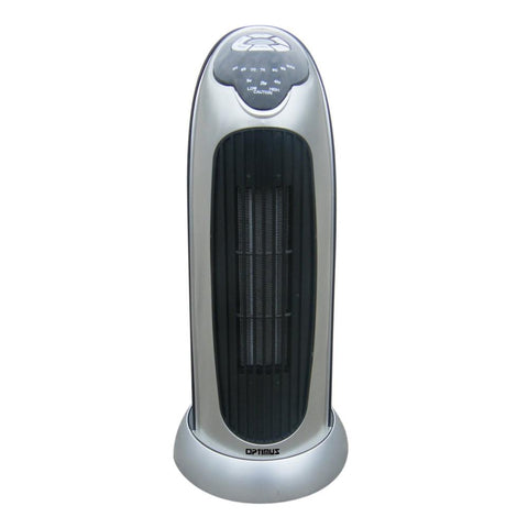 Optimus 17 In. Oscillating Tower Heater With Digital Temperature Readout