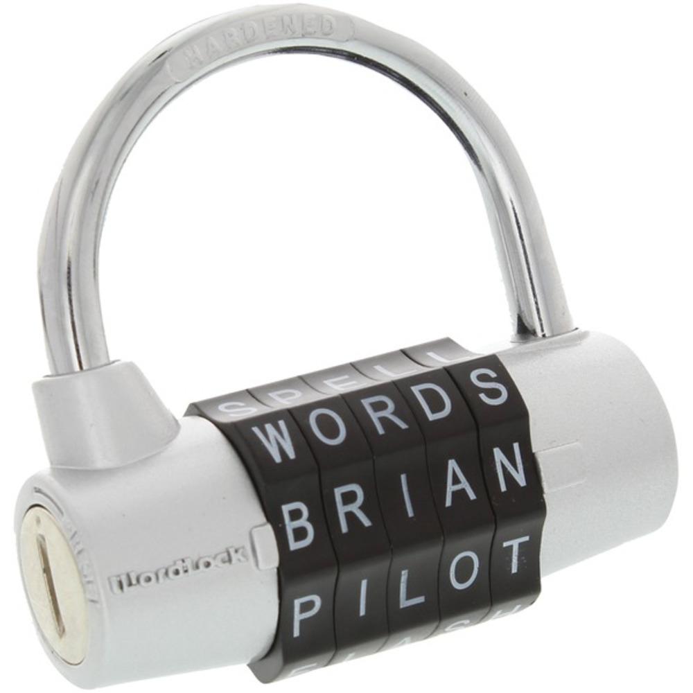 Wordlock Pl-003-sl 5-dial Combination Padlock (silver)