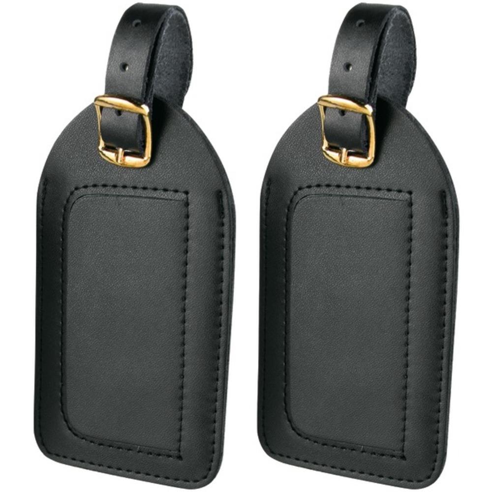 Travel Smart P2010x Leather Luggage Tags, 2 Pk